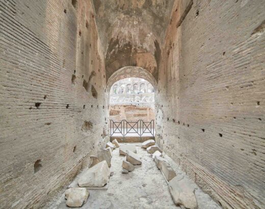 What is the Colosseum made of